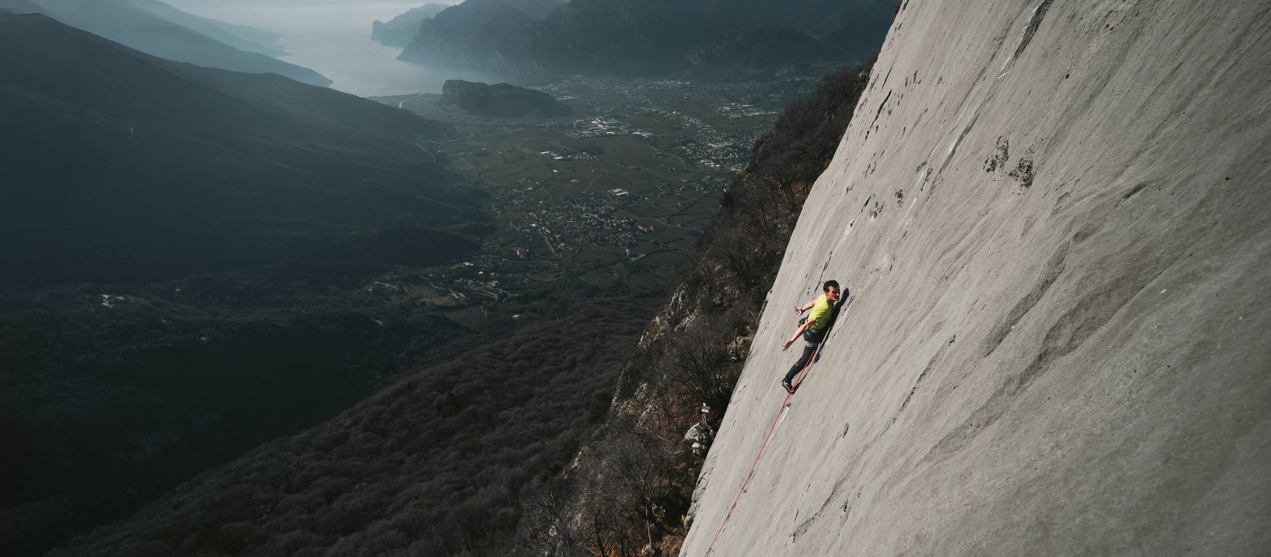 climber in parete