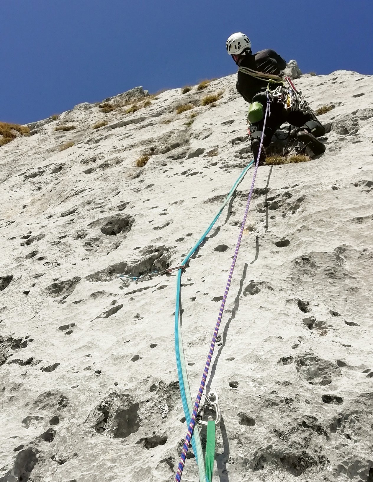 Climber in parete
