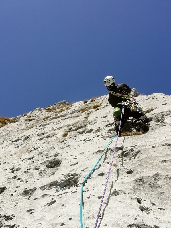 Climber in parete