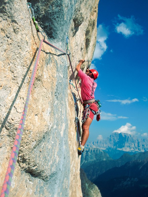 arrampicatori in parete