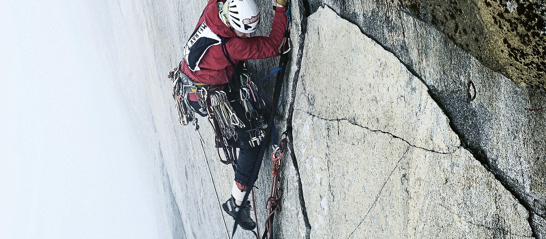 arrampicatore in parete
