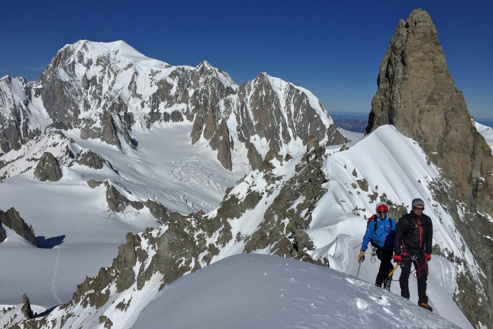 alpinisti in montagna