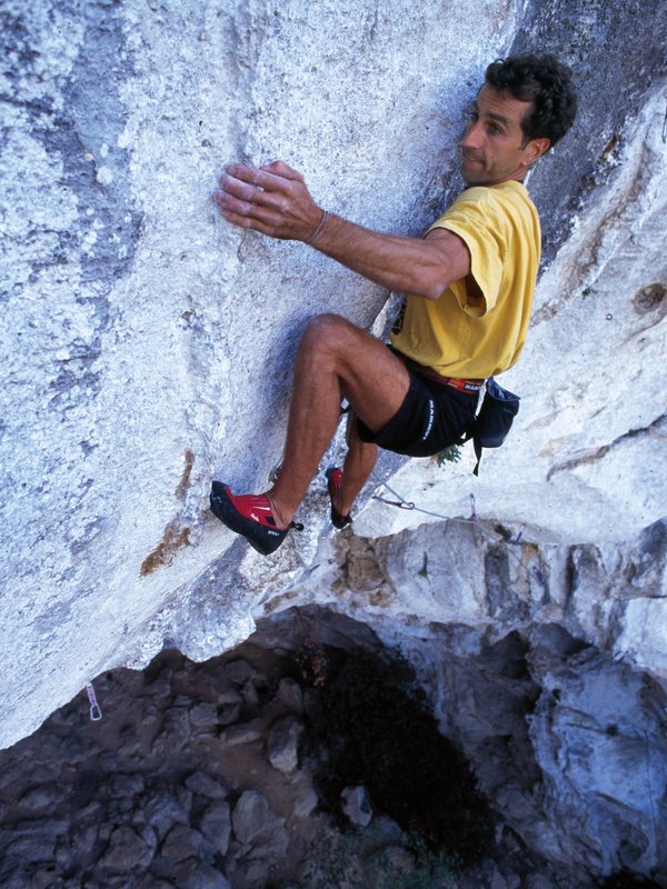 arrampicatore in parete