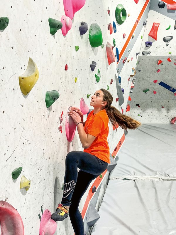 Arrampicata in strapiombo