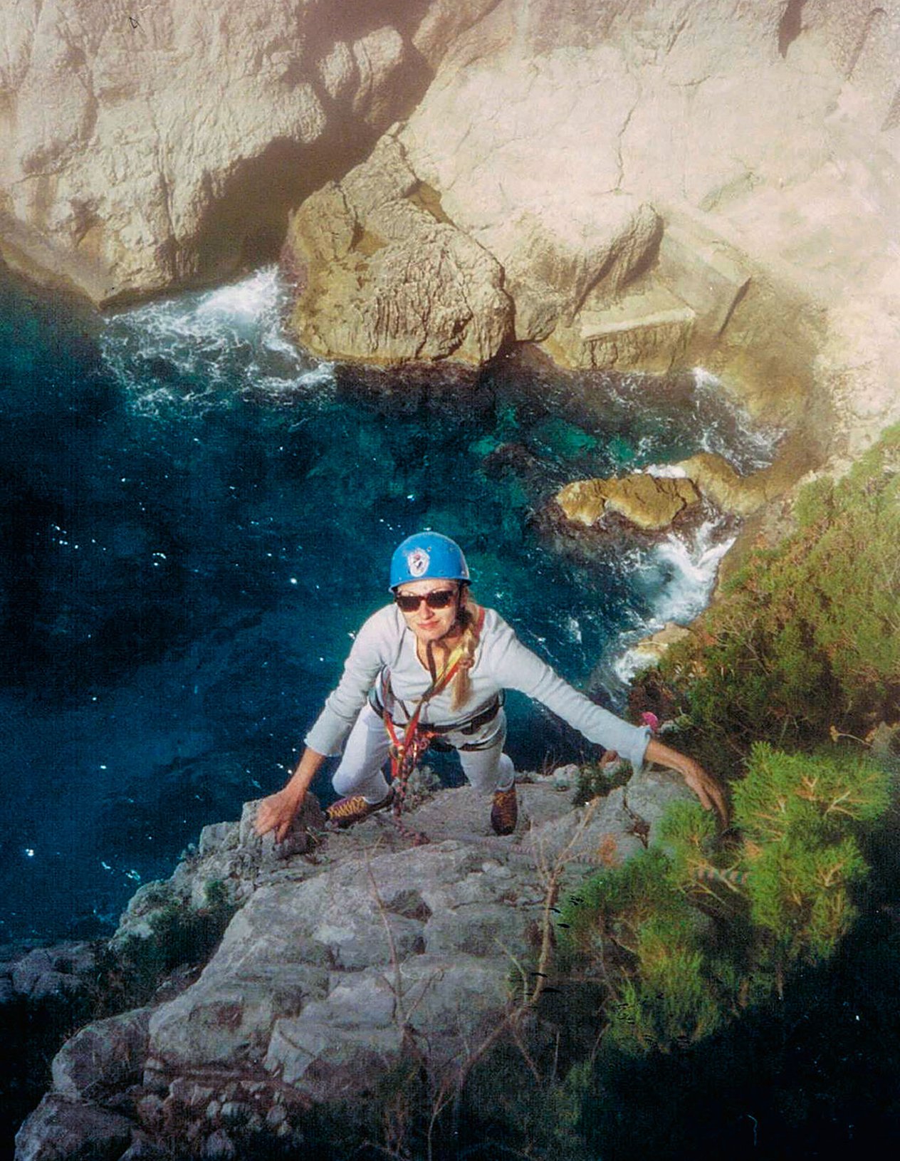 arrampicatore in parete