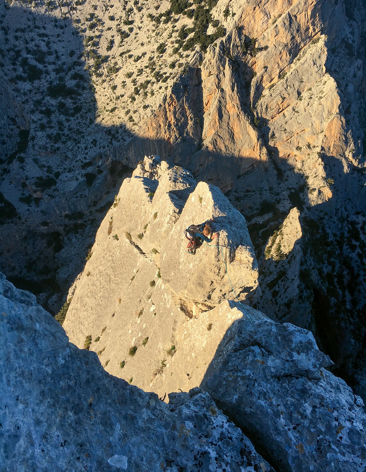 Climber in parete