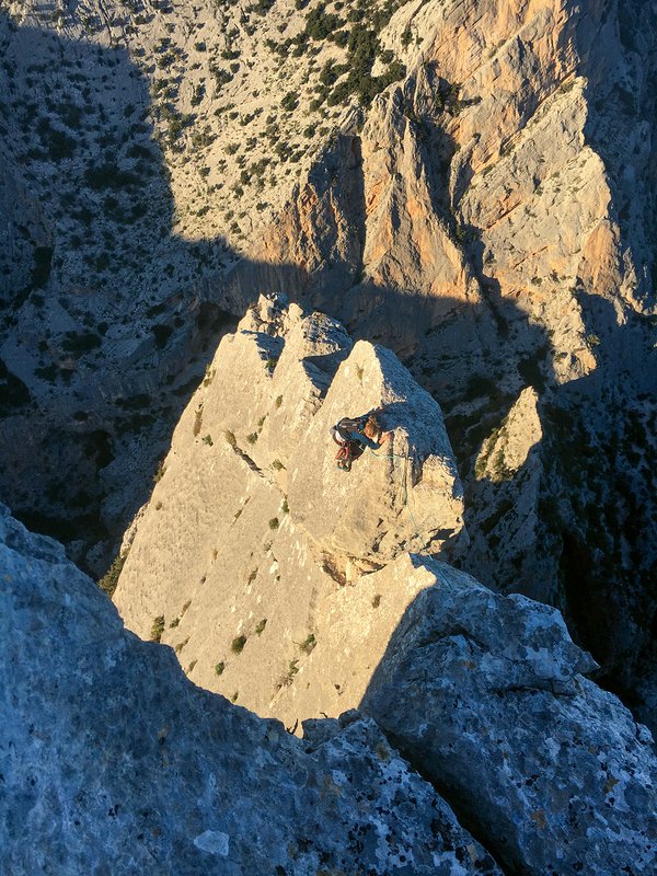 Climber in parete