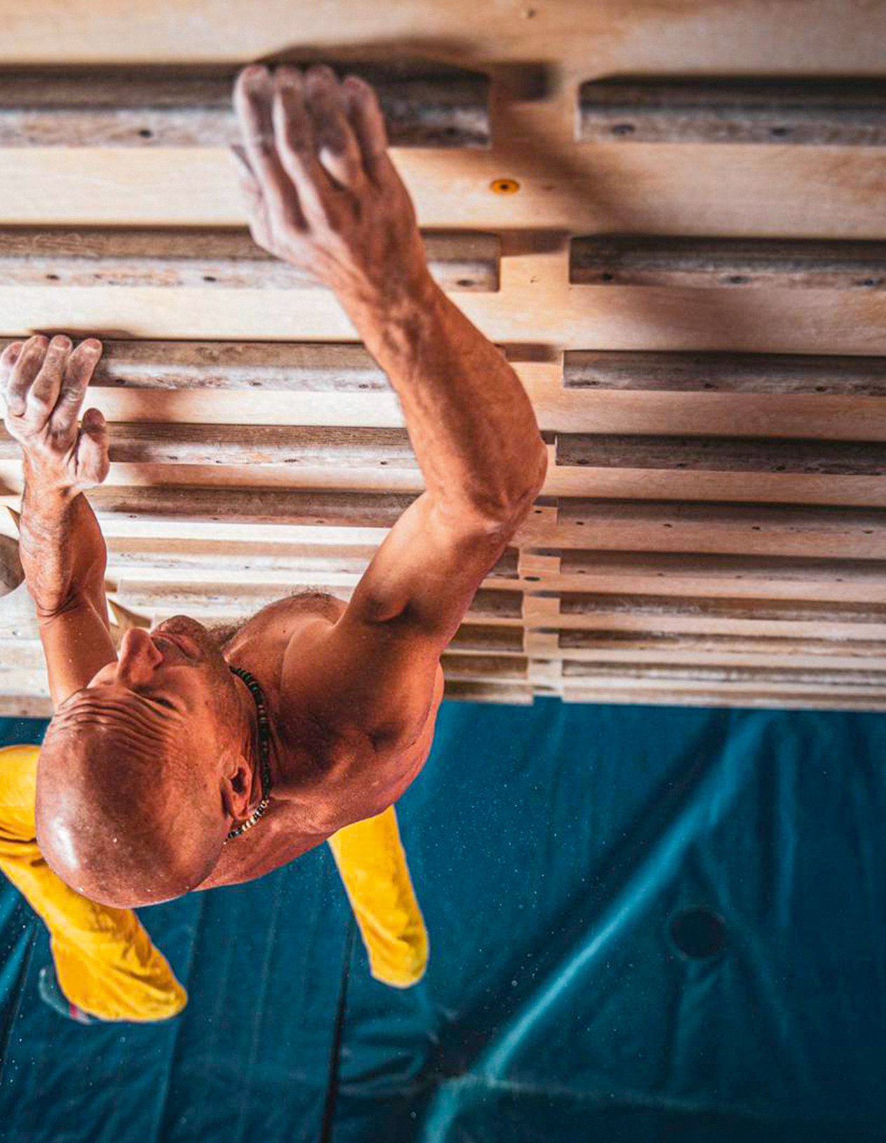 climber in allenamento