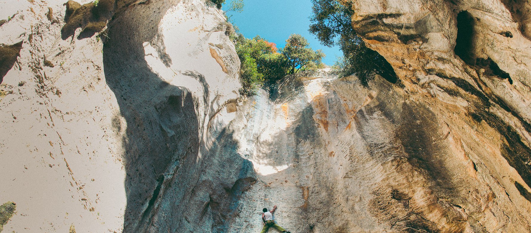 climber in parete