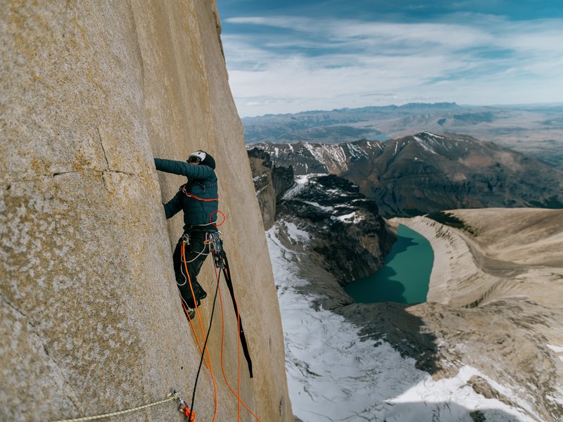 arrampicatore in parete