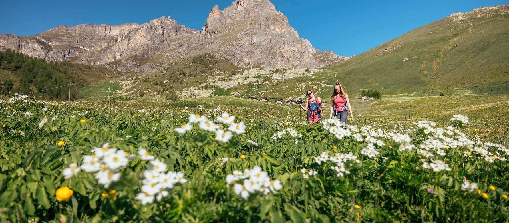 panoramica di escursione in val maira