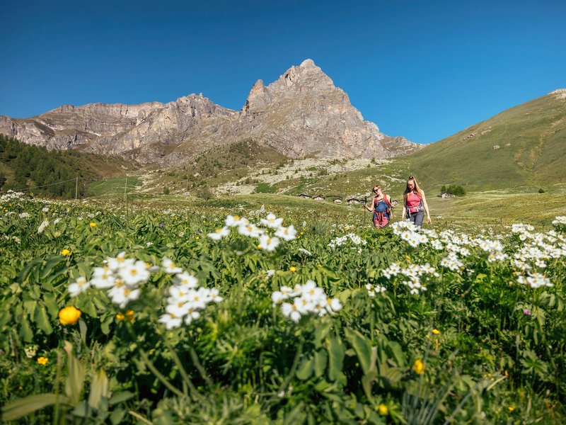 panoramica di escursione in val maira