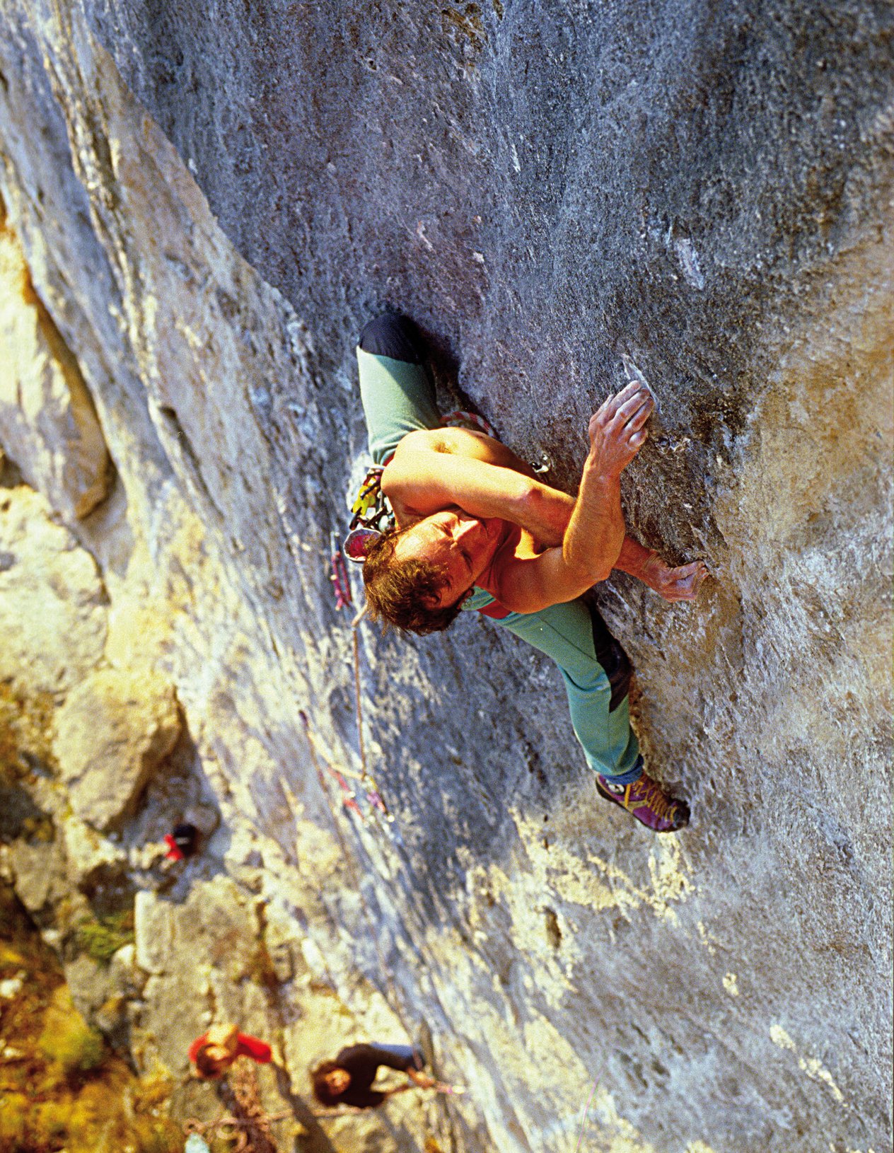 arrampicatore in parete