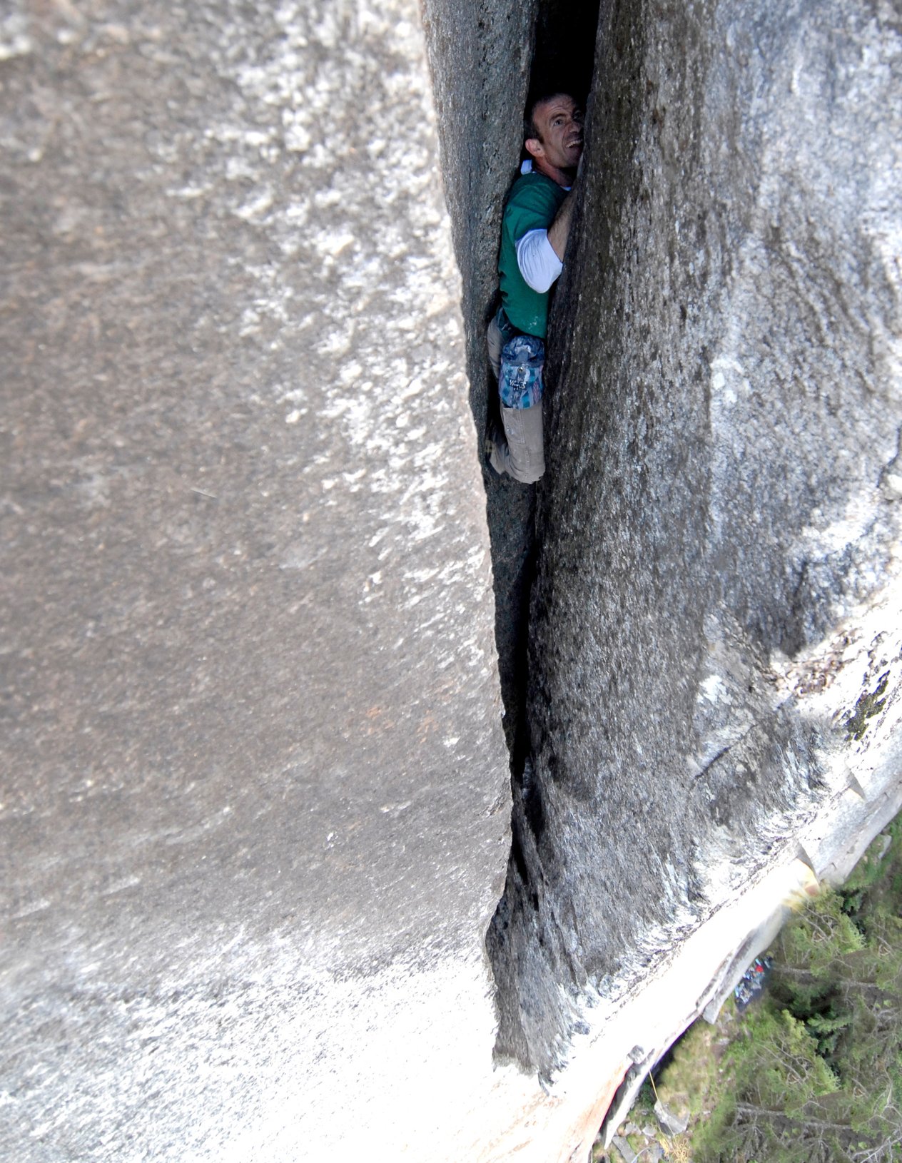 arrampicatore in parete