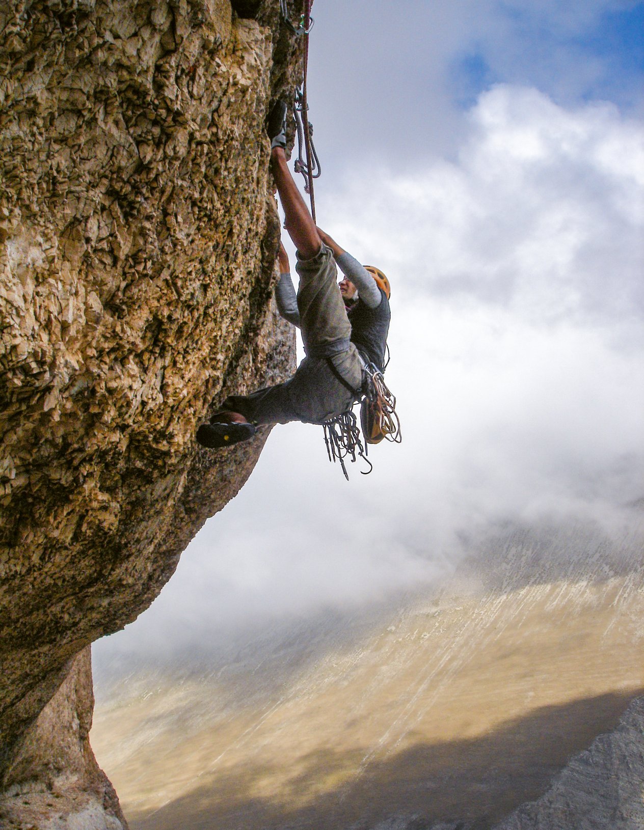 Climber in parete