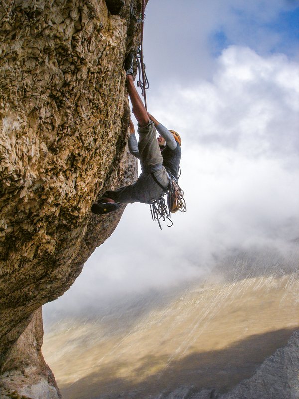 Climber in parete