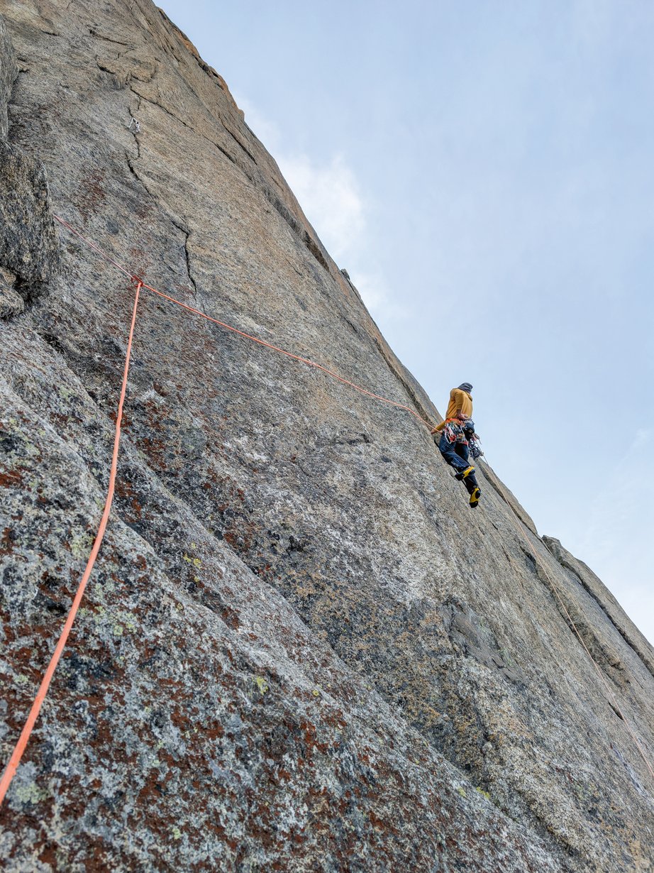 arrampicatore in parete