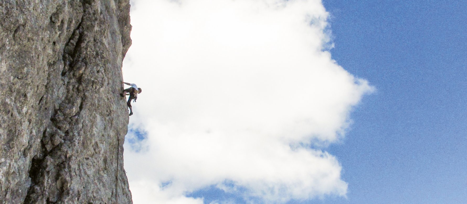 Climber in parete