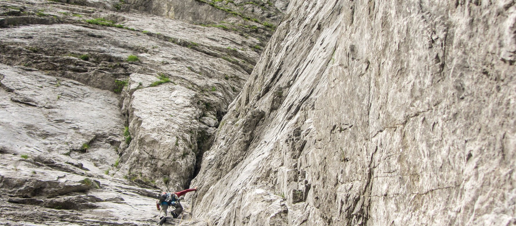 arrampicatore in parete