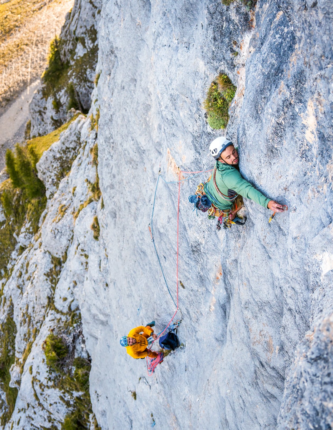 arrampicatori in parete