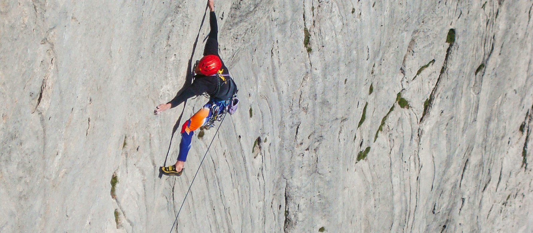 climber in parete