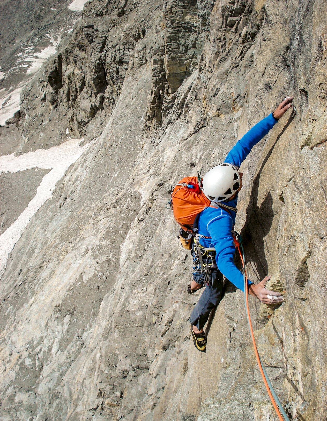 Climber in parete