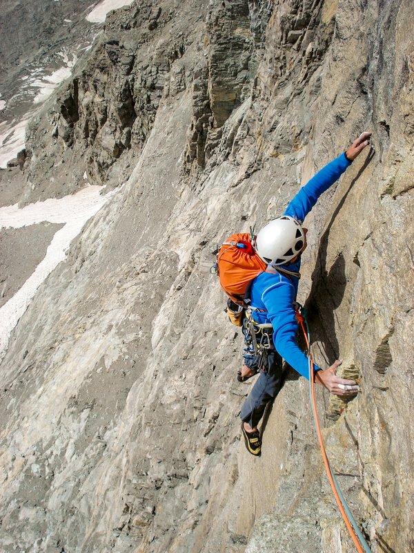 Climber in parete