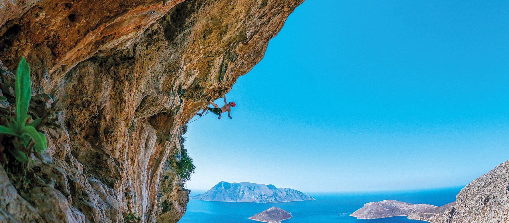 arrampicatore in parete