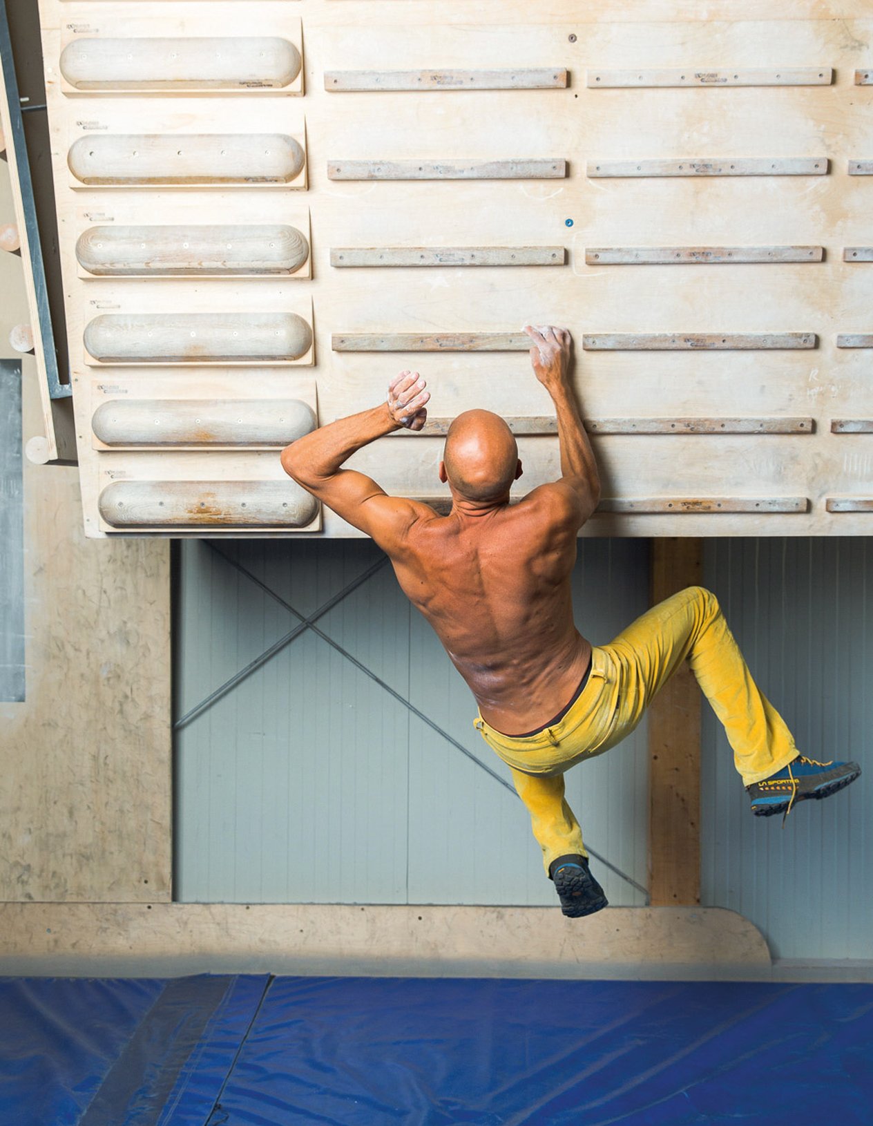 climber in allenamento
