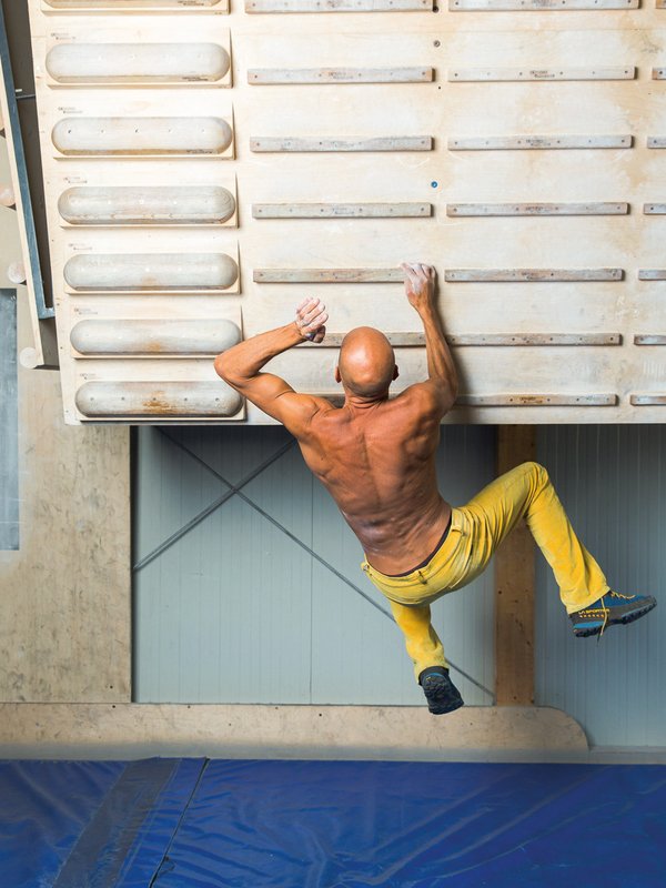 climber in allenamento