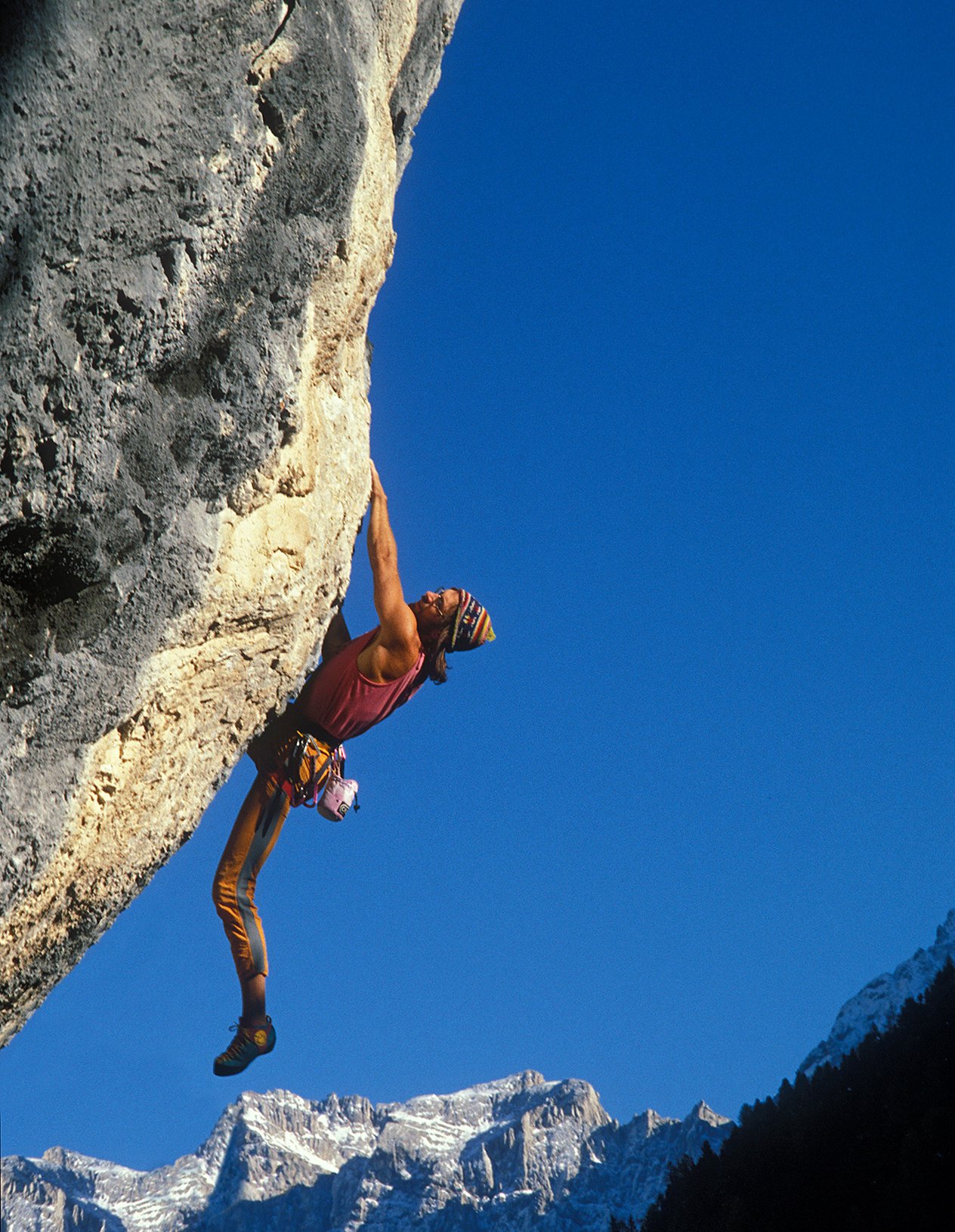 arrampicatore in parete