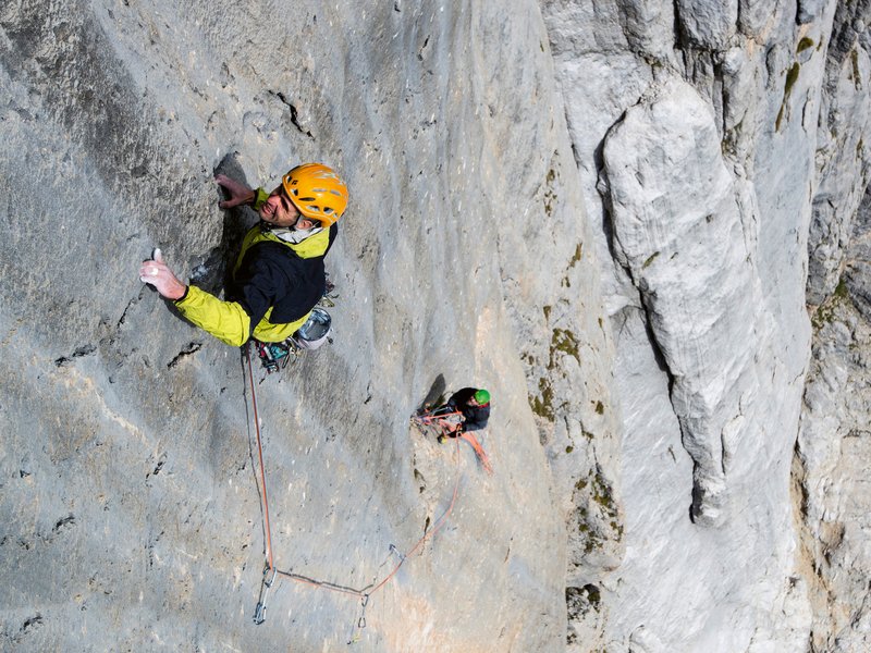 arrampicatori in parete