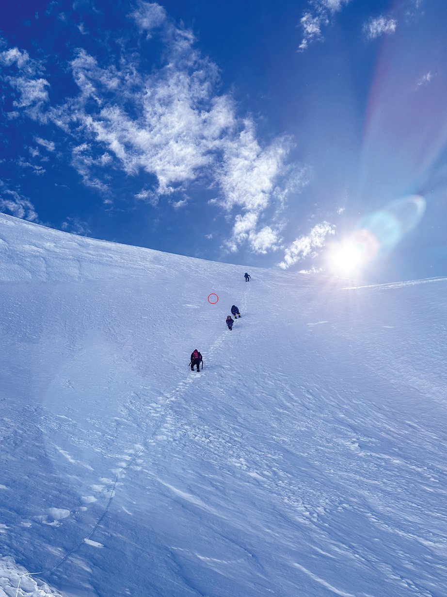 Alpinisti su un 8000