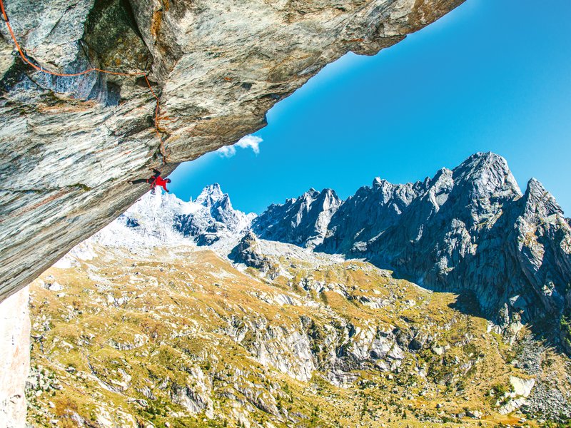 arrampicatore in parete