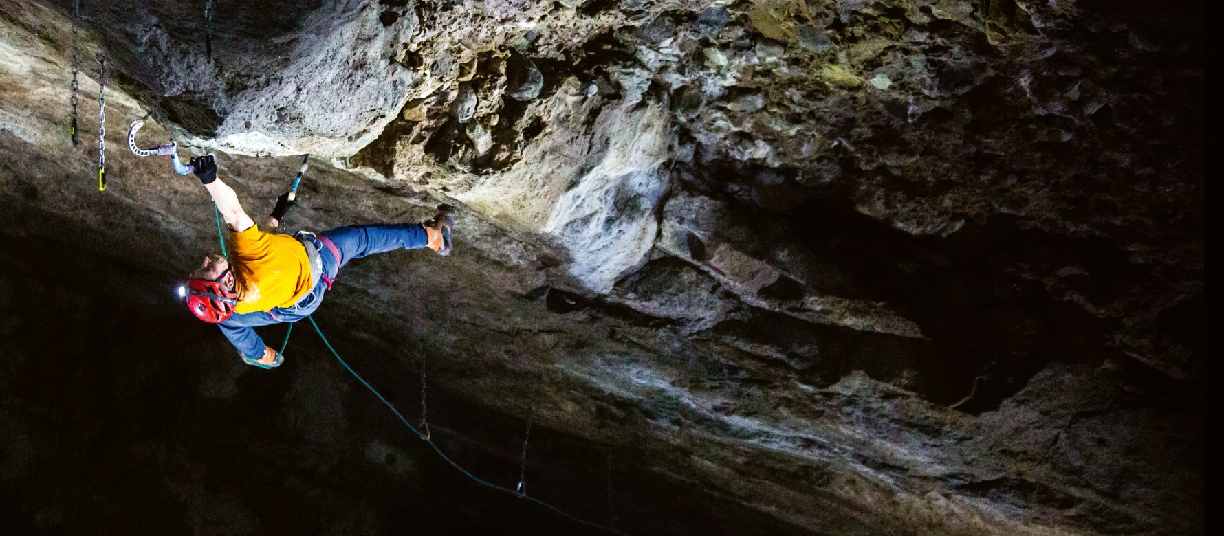 Climber fa drytooling
