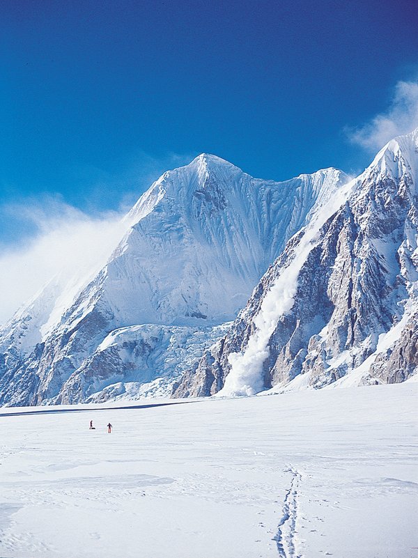 valanga in alta montagna