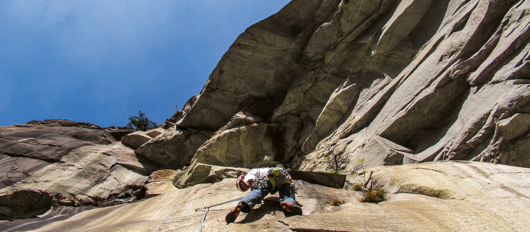 arrampicatore in parete