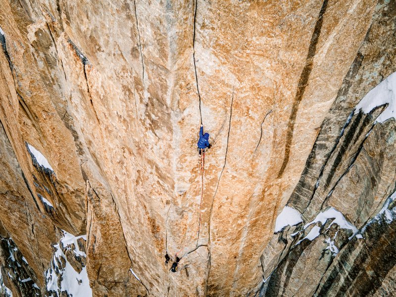 Climber in parete