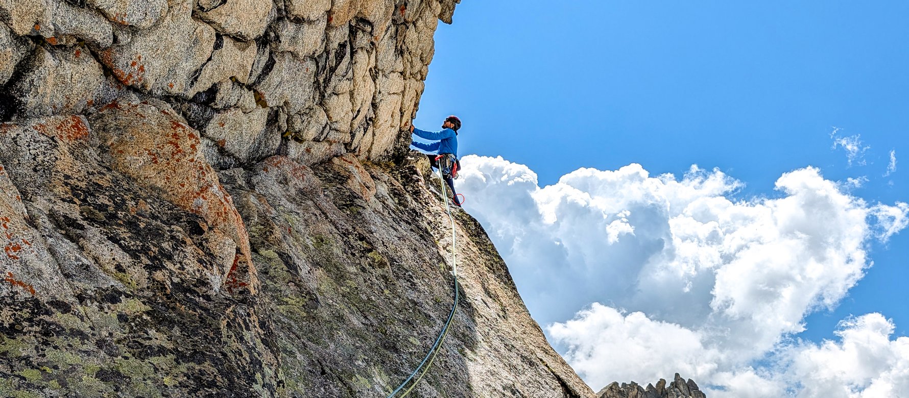 climber in parete