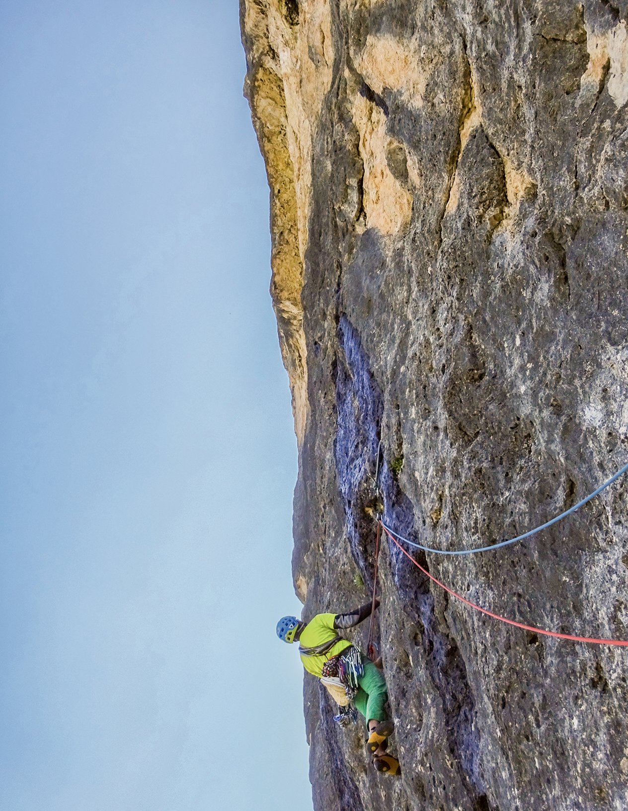 Climber in parete
