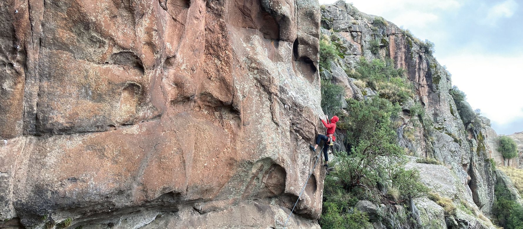 arrampicatore in parete