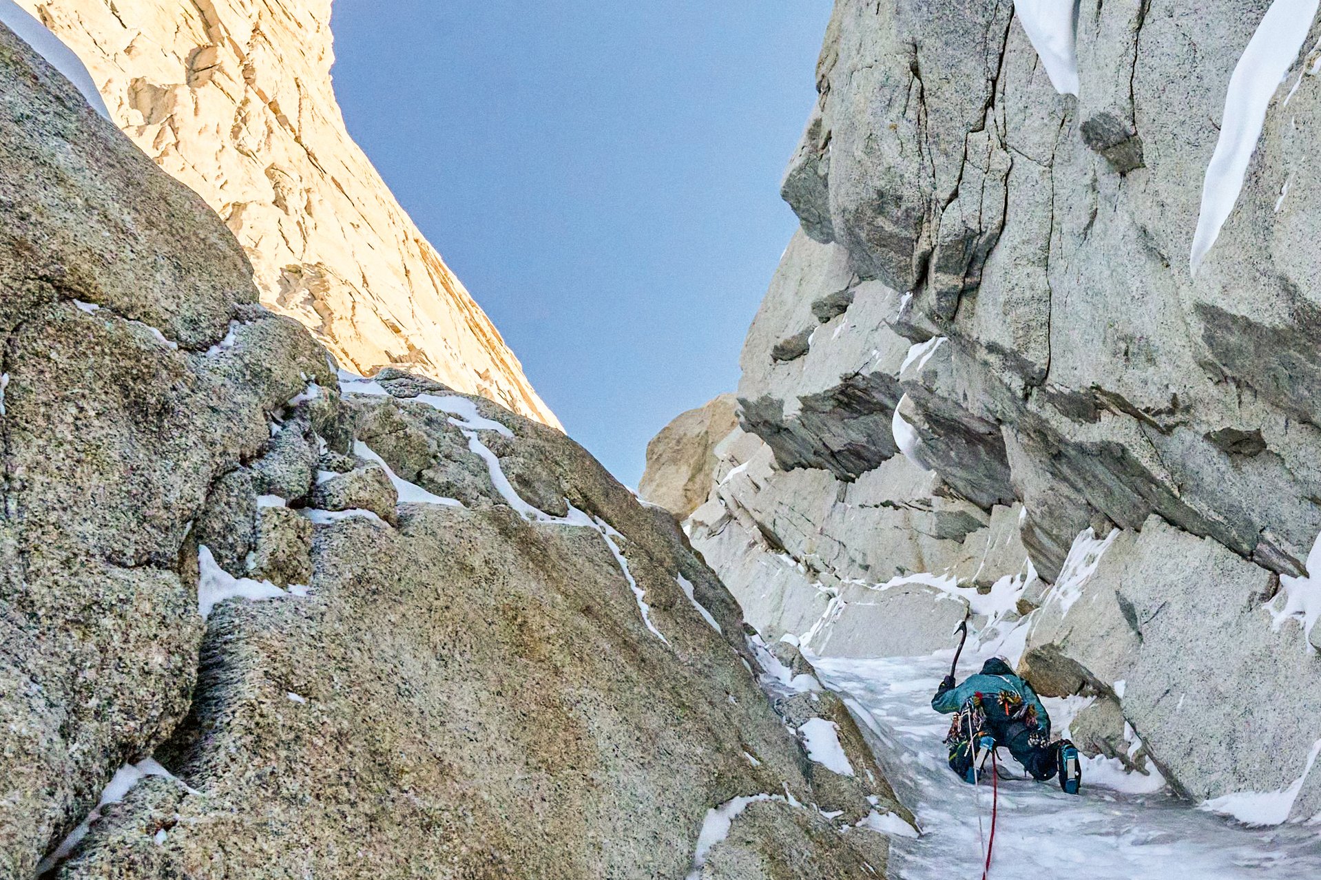 arrampicatore in parete