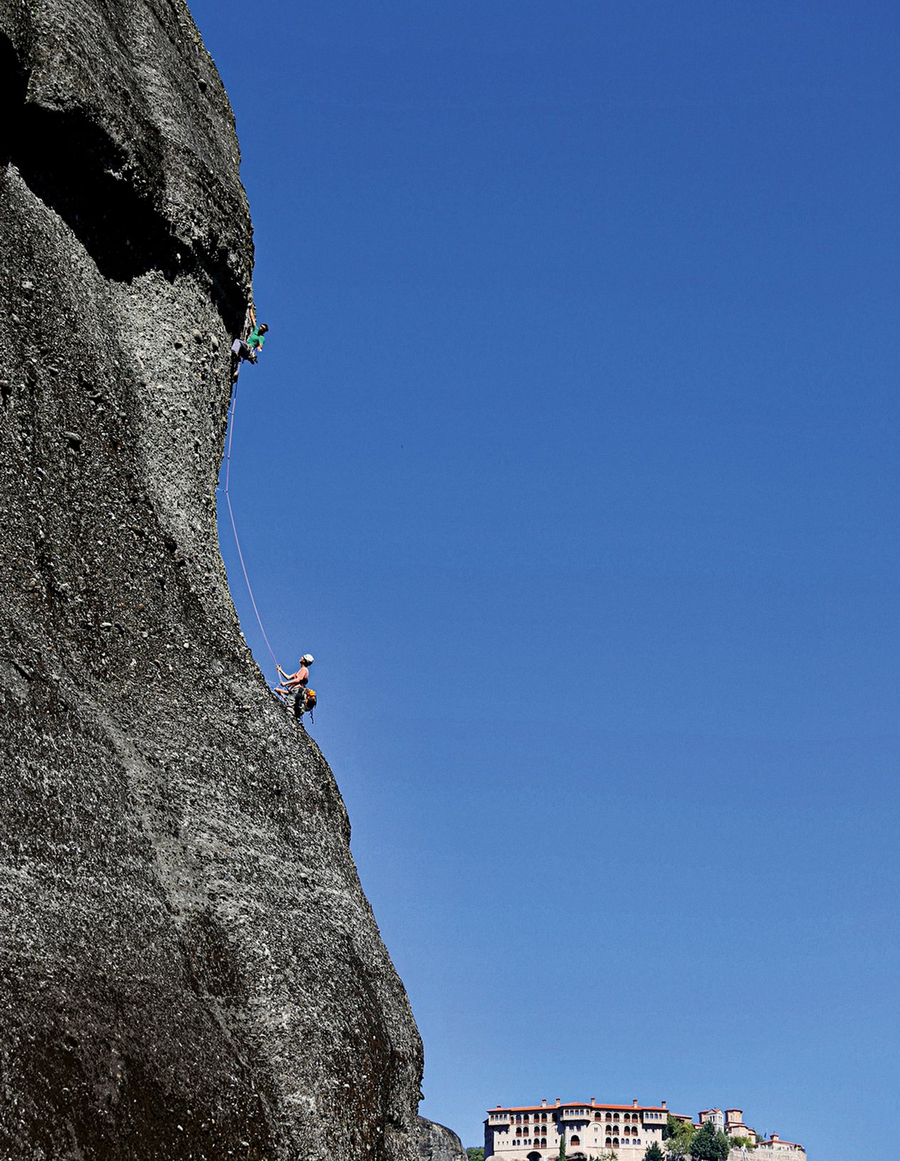 arrampicatore in parete