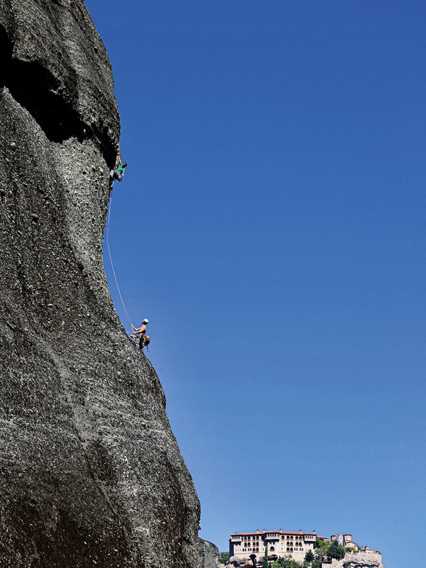 arrampicatore in parete