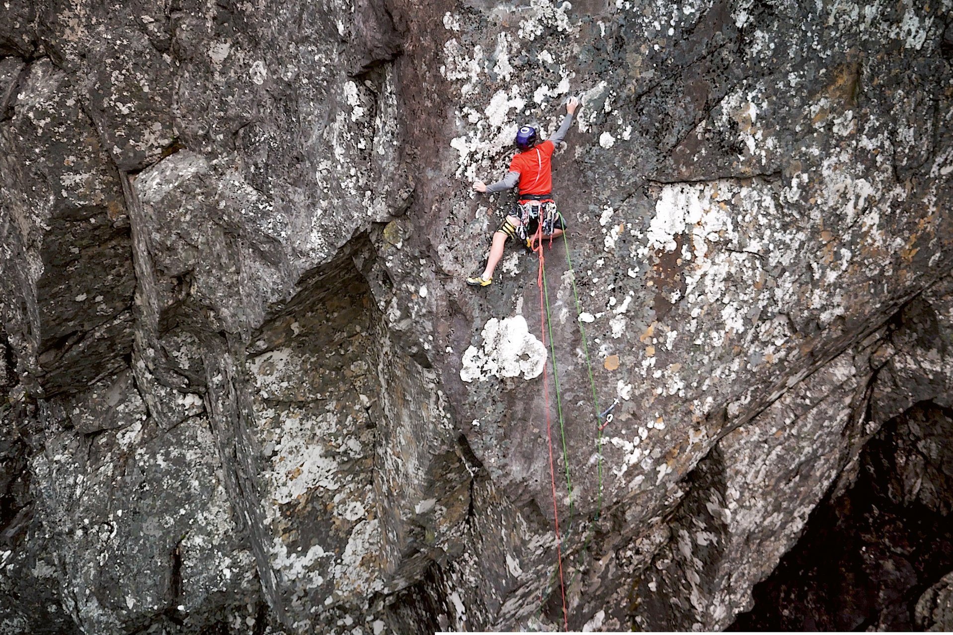 Climber in parete