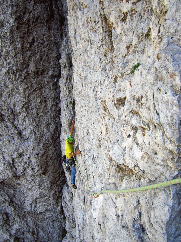 arrampicatore in parete