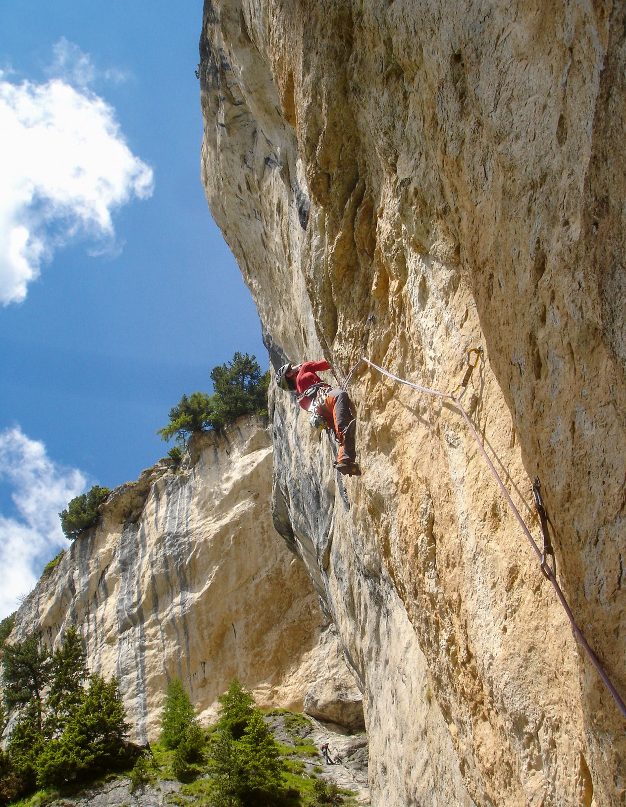 Climber in parete