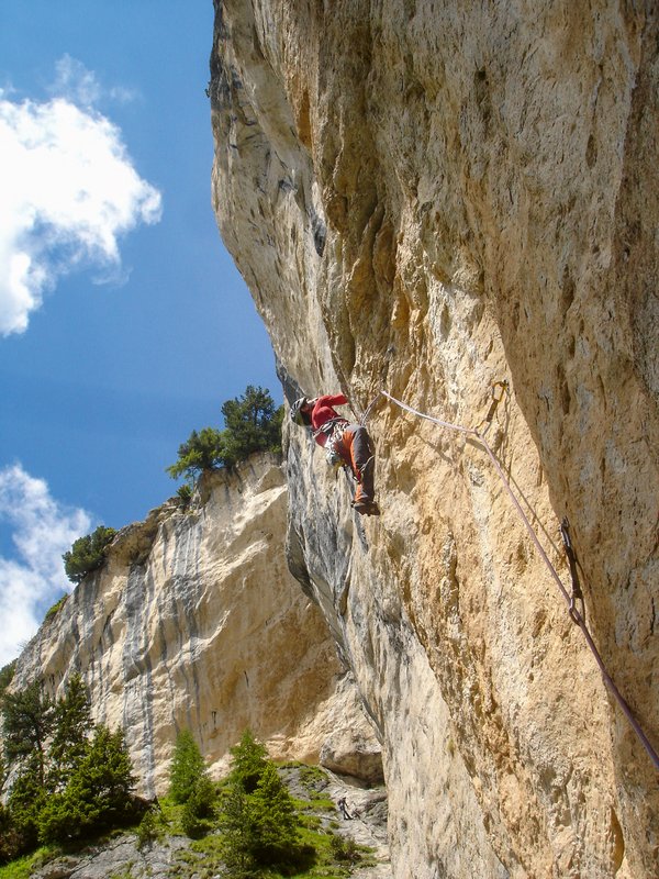 Climber in parete