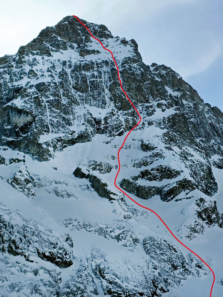 parete di una montagna
