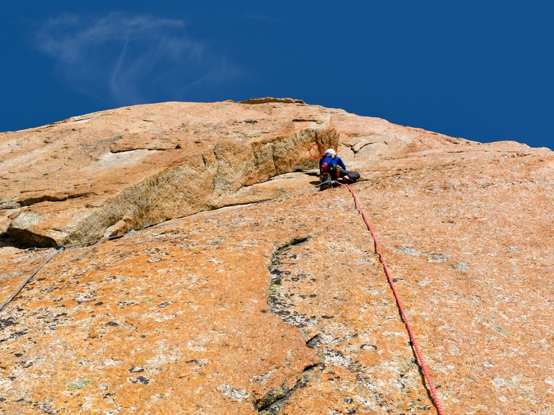 arrampicatore in parete